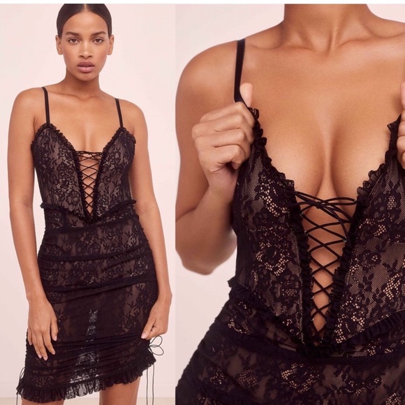 FOR LOVE & lemons Gracie lace slip NWT - Picture 8 of 8